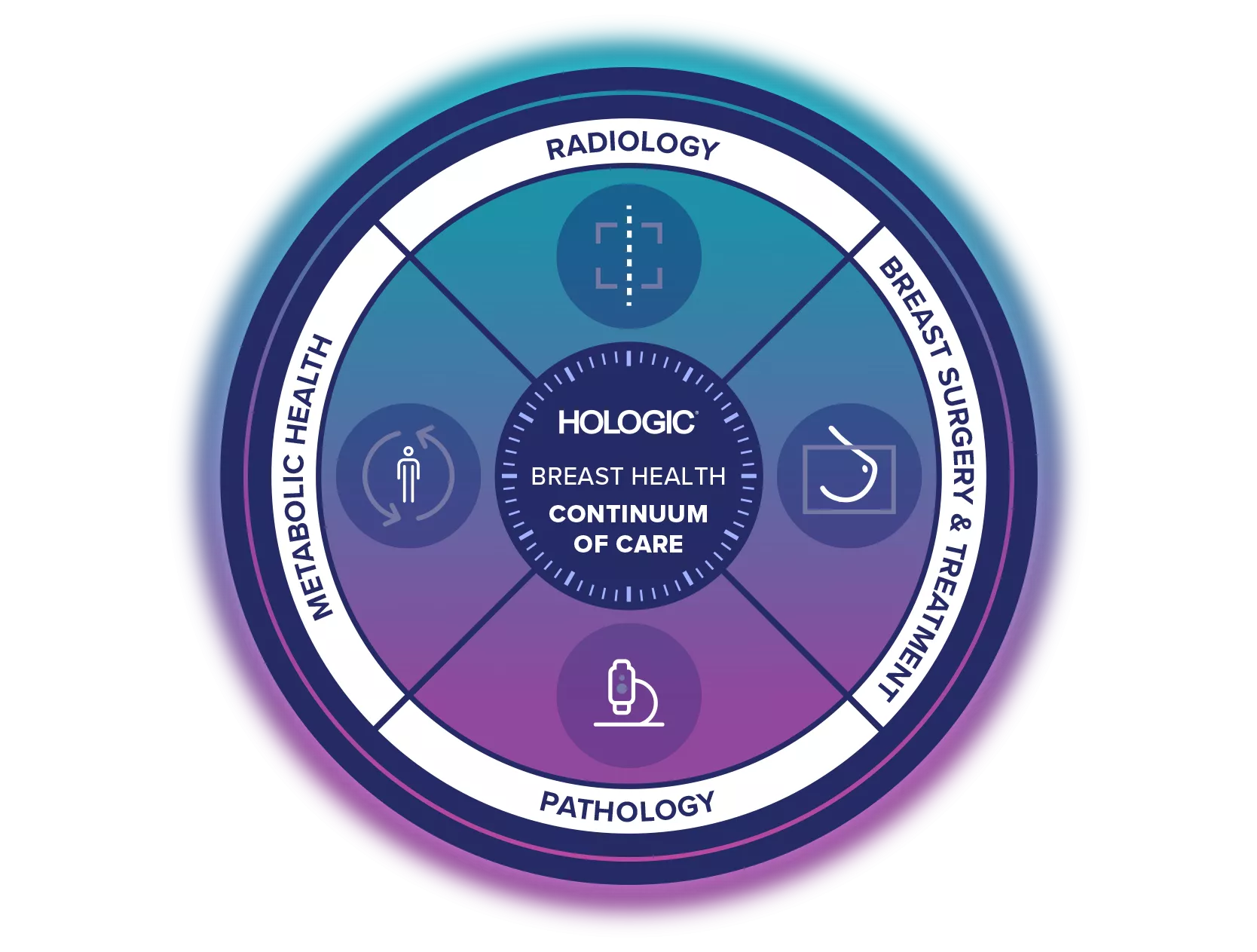 Illustration of Hologic Breast Health Continuum of Care