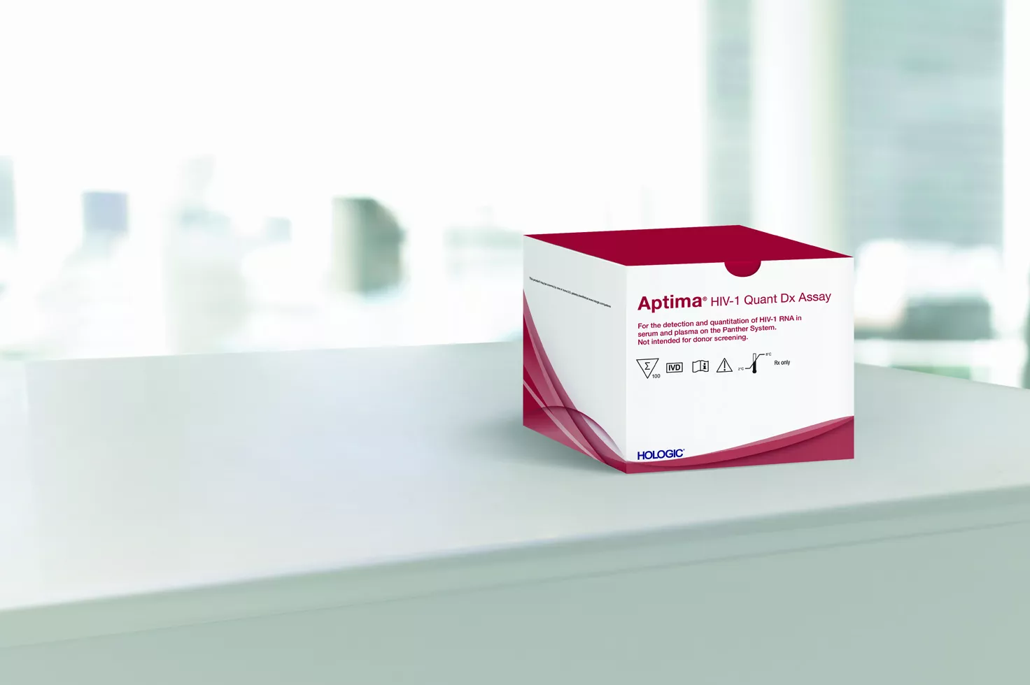 Hologic Aptima™ HIV-1 Quant Dx Assay in white background